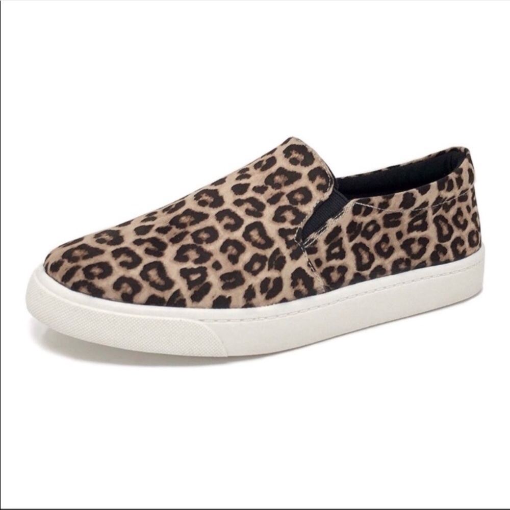 Leopard Print Slip On Sneakers - Picture 4 of 8